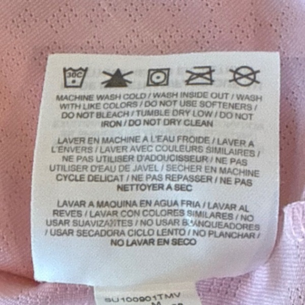 Nike Golf Dri-Fit Pink Polo Shirt Sz M Snap Button Up Pink Activewear Gorpcore - Picture 5 of 8